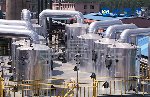 每小时15吨的八效顺流降膜蒸发器